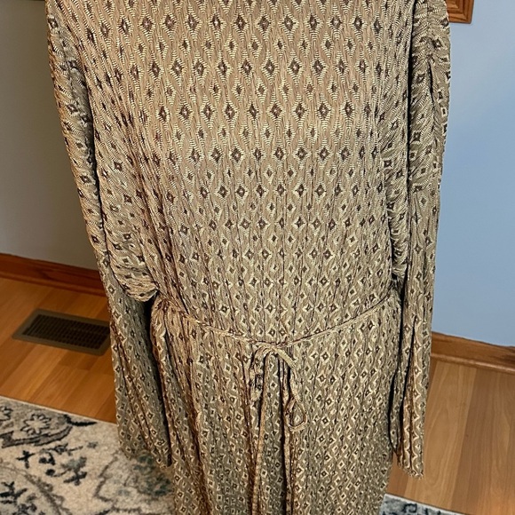 Zara Womens Brown Pullover Knee Length Dress Polyester US Small Oversized - Picture 10 of 14